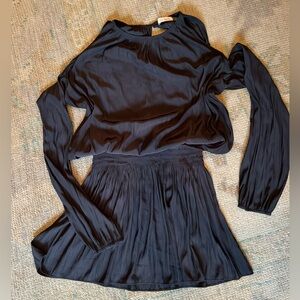 Ramy Brook Lauren Cold Shoulder dress black size M